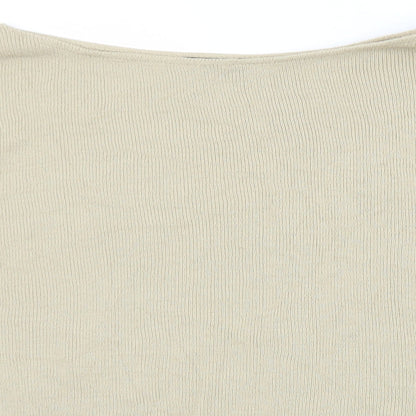 Womens UK Size L PRETTYLITTLETHING Beige Pullover Jumper