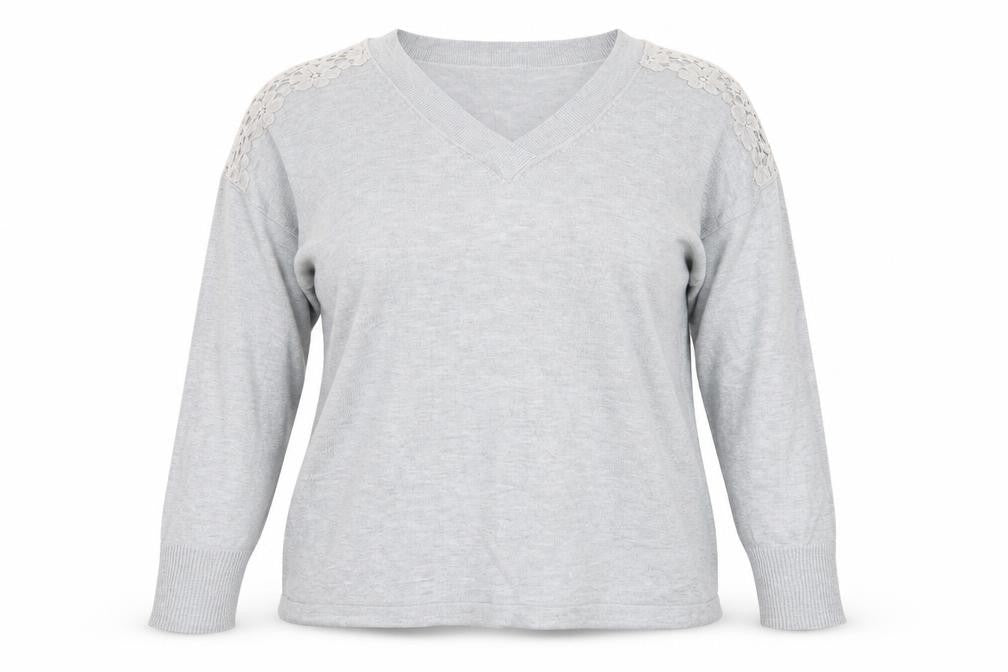 Womens UK Size L Marks and Spencer Grey Pullover Jumper