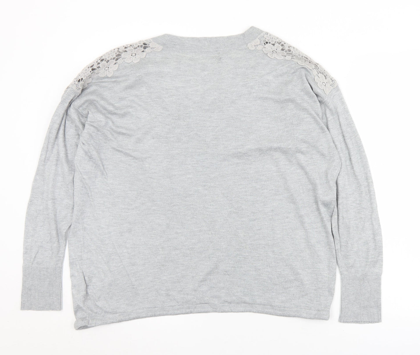 Womens UK Size L Marks and Spencer Grey Pullover Jumper