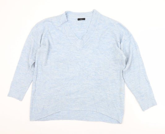 Womens UK Size M M&Co Blue Pullover Jumper