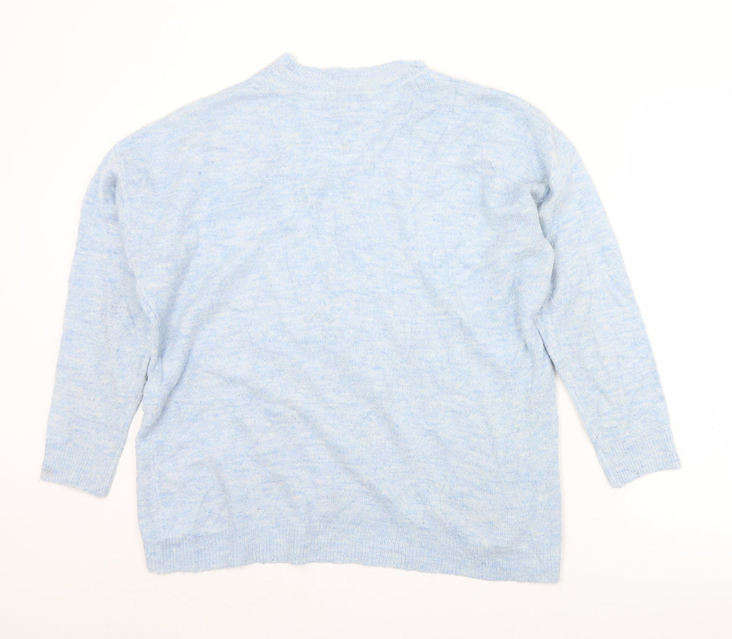 Womens UK Size M M&Co Blue Pullover Jumper