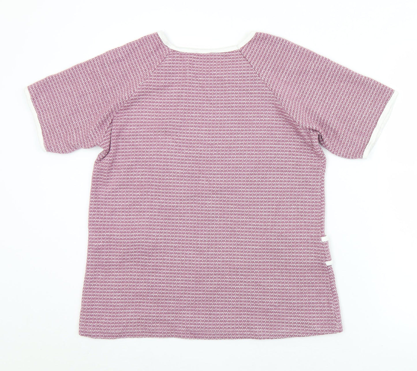 Womens UK Size M Luca Vanucci Purple Jersey T-Shirt