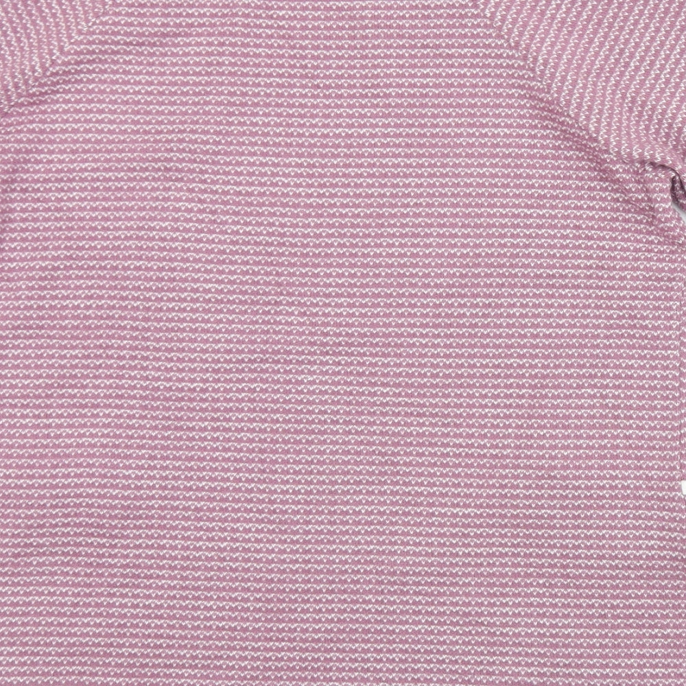 Womens UK Size M Luca Vanucci Purple Jersey T-Shirt