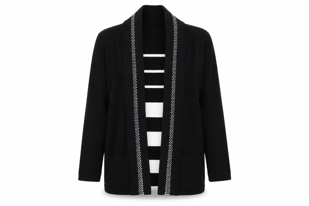 Womens UK Size M Envy Black Cardigan Jumper