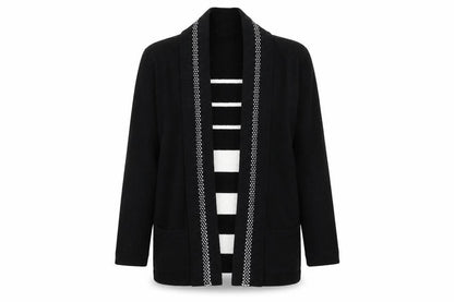 Womens UK Size M Envy Black Cardigan Jumper