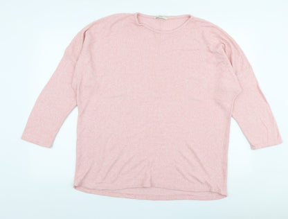 George Womens Pink Round Neck  Viscose Pullover Jumper Size XL