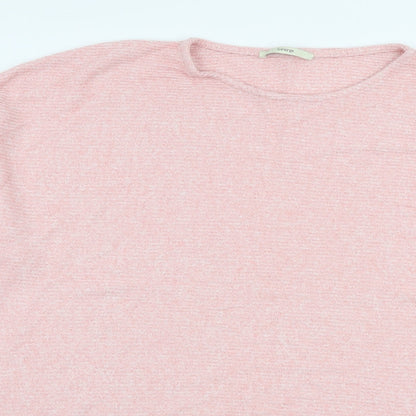 George Womens Pink Round Neck  Viscose Pullover Jumper Size XL