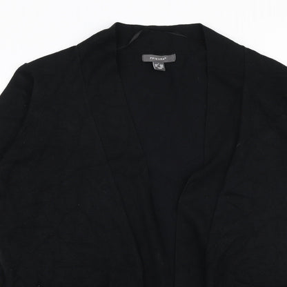 Primark Womens Black V-Neck  Viscose Cardigan Jumper Size L