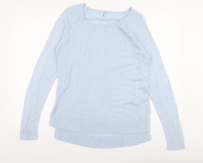 Womens UK Size L Only Blue Pullover Jumper