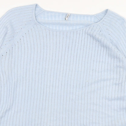 Womens UK Size L Only Blue Pullover Jumper