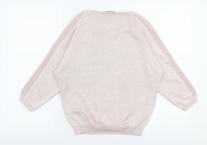 Womens UK Size 10 Marks and Spencer Pink Pullover Jumper