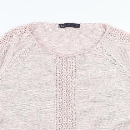 Womens UK Size 10 Marks and Spencer Pink Pullover Jumper