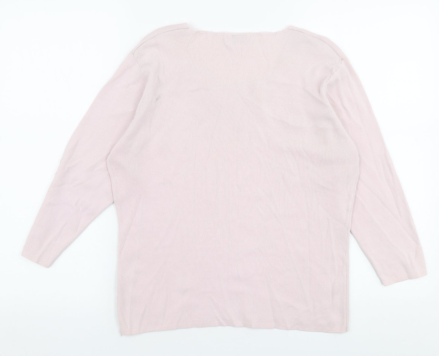 Womens UK Size S Bonmarche Pink Pullover Jumper