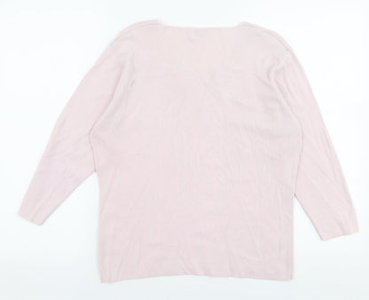 Womens UK Size S Bonmarche Pink Pullover Jumper