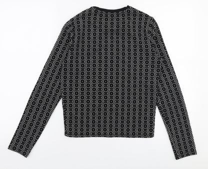 Womens UK Size 10 Topshop Black Pullover Jumper