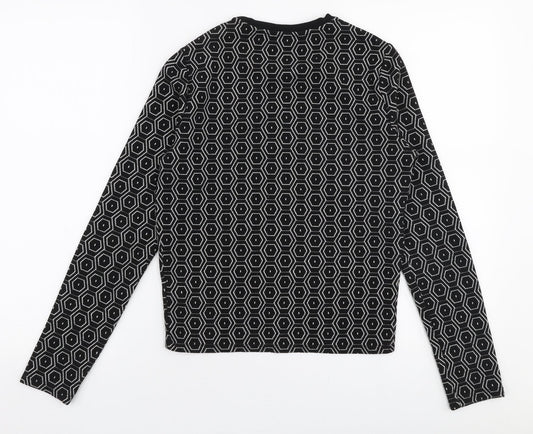 Womens UK Size 10 Topshop Black Pullover Jumper