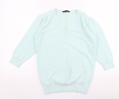 Womens UK Size 16 Janique Blue Pullover Jumper