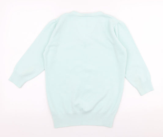 Womens UK Size 16 Janique Blue Pullover Jumper