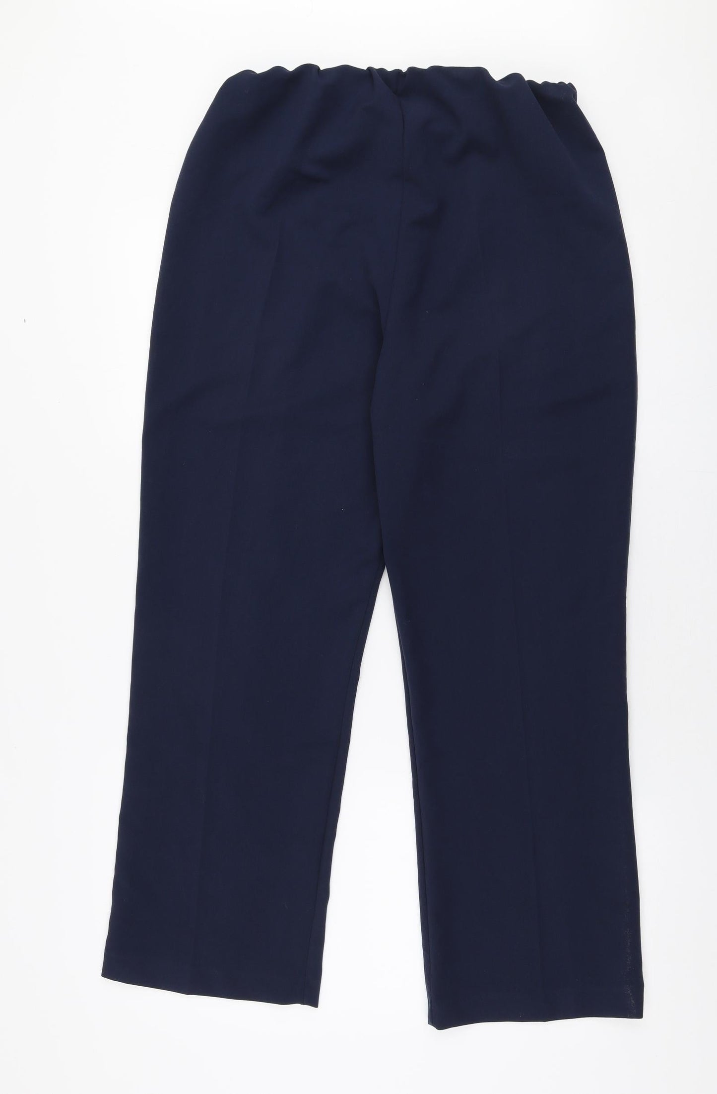 Womens UK Size 12 Mia Moda Regular Fit  Blue Trousers