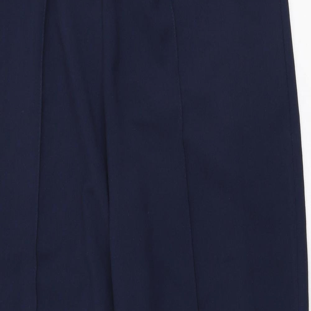 Womens UK Size 12 Mia Moda Regular Fit  Blue Trousers