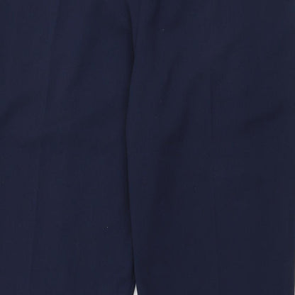 Womens UK Size 12 Mia Moda Regular Fit  Blue Trousers