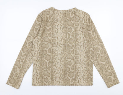 Womens UK Size 14 Marks and Spencer Gold Pullover Jumper