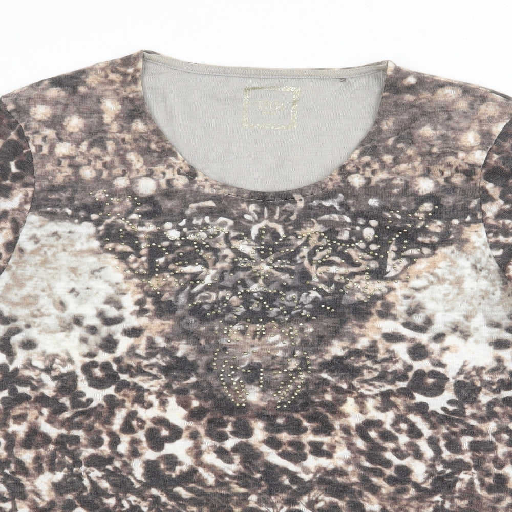Womens UK Size 18 TIGI Brown Pullover Jumper