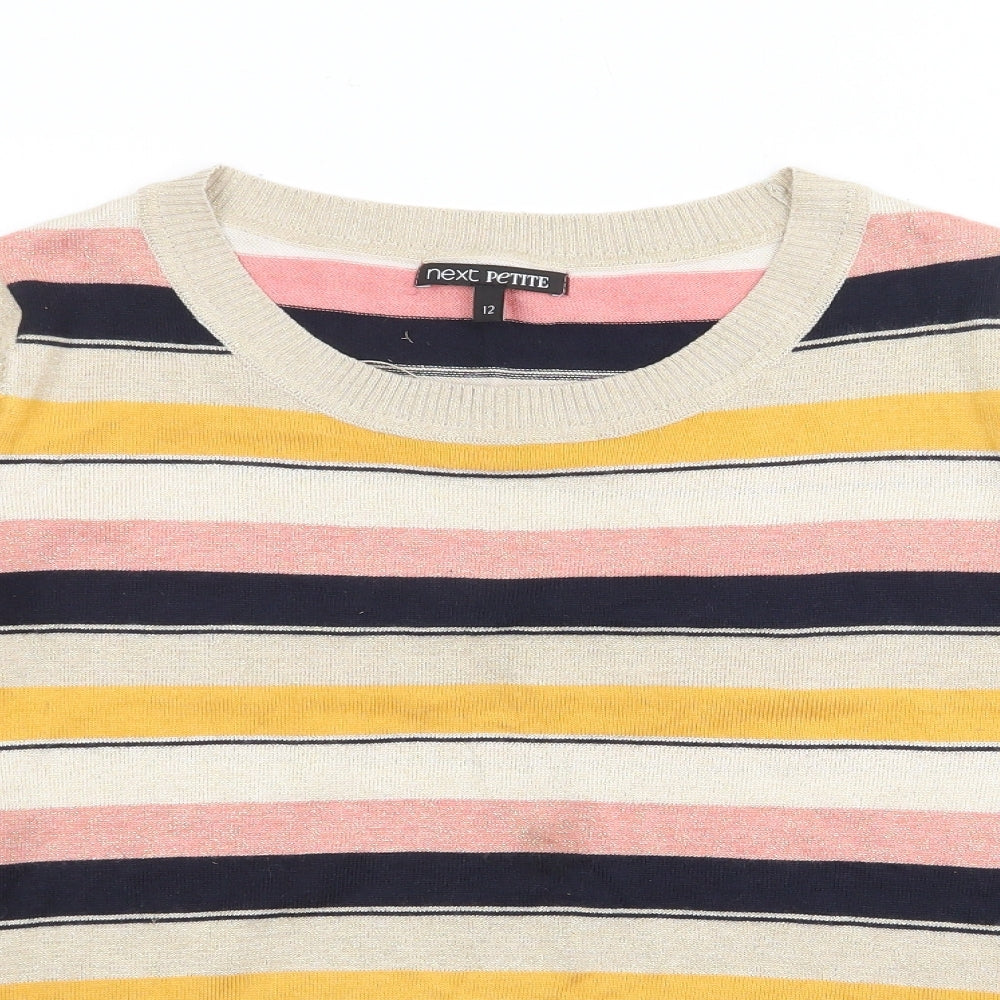 Womens UK Size 12 NEXT Gold Pullover Jumper