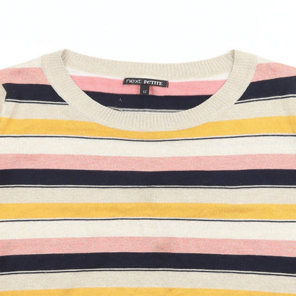 Womens UK Size 12 NEXT Gold Pullover Jumper