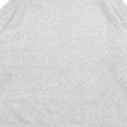 Marks and Spencer Mens Grey Crew Neck  Polyamide Pullover Jumper Size L