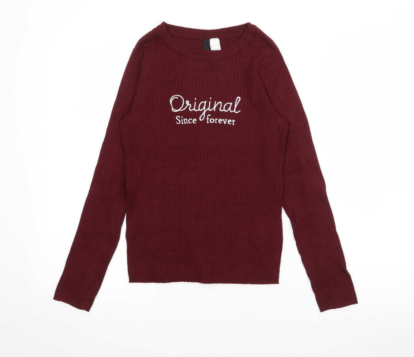 Womens UK Size S H&M Red Pullover Jumper