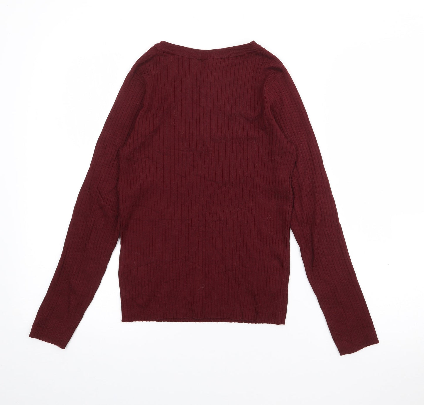 Womens UK Size S H&M Red Pullover Jumper