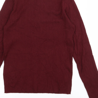 Womens UK Size S H&M Red Pullover Jumper