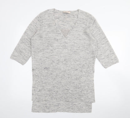 Womens UK Size L Per Una Grey Pullover Jumper