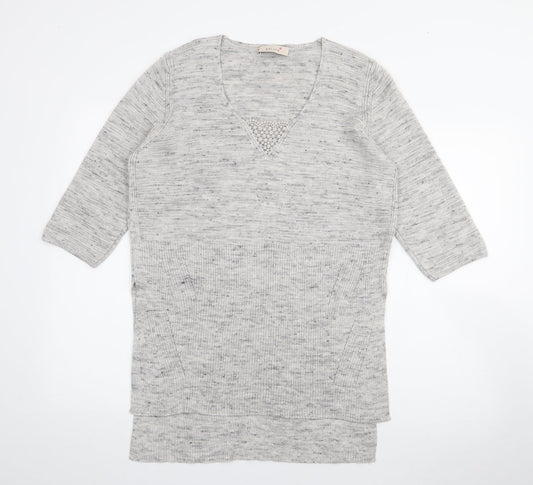 Womens UK Size L Per Una Grey Pullover Jumper