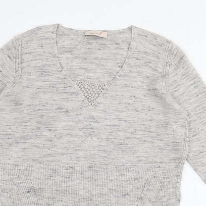 Womens UK Size L Per Una Grey Pullover Jumper
