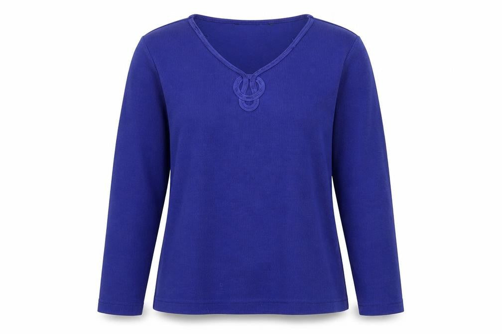 Womens UK Size S Preworn Blue Pullover Jumper