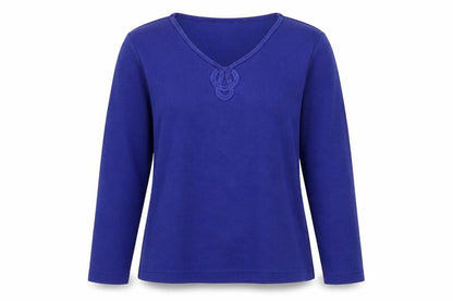 Womens UK Size S Preworn Blue Pullover Jumper