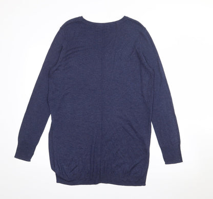 Womens UK Size M Zara Blue Pullover Jumper