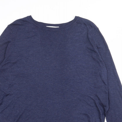 Womens UK Size M Zara Blue Pullover Jumper