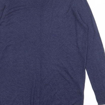 Womens UK Size M Zara Blue Pullover Jumper