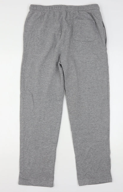 Easy Mens Grey  Polyester Sweatpants Trousers Size M L29 in Regular Drawstring