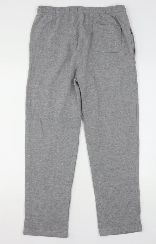Easy Mens Grey  Polyester Sweatpants Trousers Size M L29 in Regular Drawstring