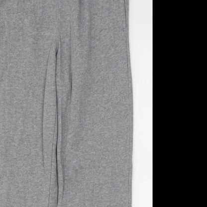 Easy Mens Grey  Polyester Sweatpants Trousers Size M L29 in Regular Drawstring