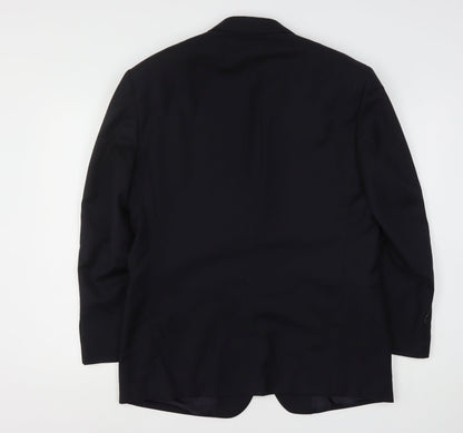 Ithitex Mens Blue  Wool Jacket Suit Jacket
