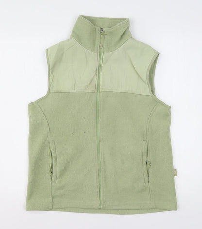 Bonmarché Womens Green  Polyester Full Zip Sweatshirt Size S