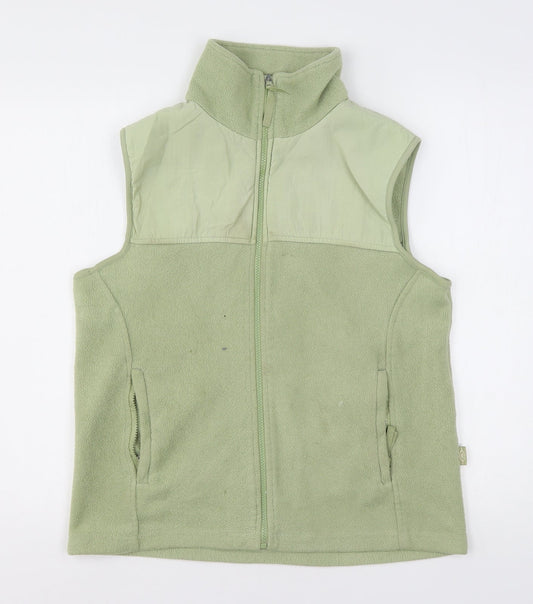 Bonmarché Womens Green  Polyester Full Zip Sweatshirt Size S