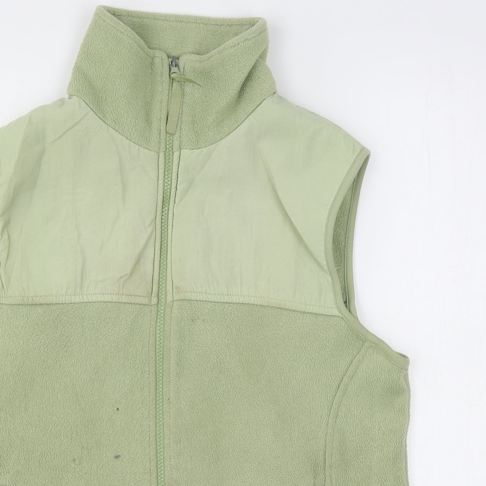 Bonmarché Womens Green  Polyester Full Zip Sweatshirt Size S