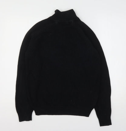 Haworth Mens Black  Cotton Pullover Sweatshirt Size M