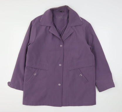 Tinessi Womens Purple   Overcoat Coat Size 14